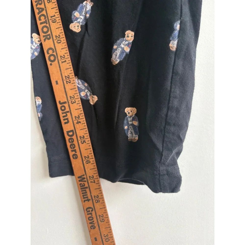 Polo Ralph Lauren Mens XL Black Polo Bear Cotton Jersey Pajama Sleep Pants